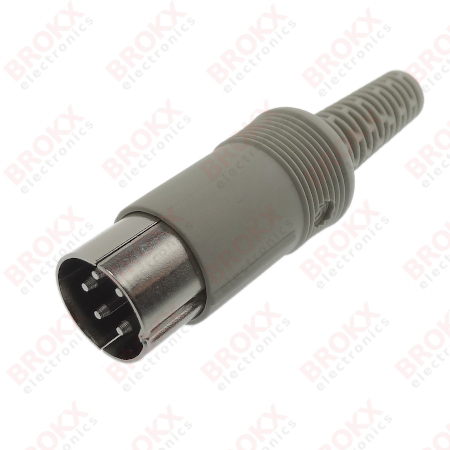 DIN plug 5 pins male 240º