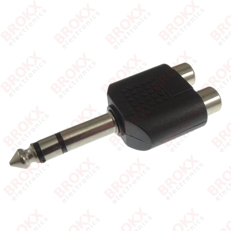 2 x RCA to 6.35 mm Jack adapter - Click Image to Close