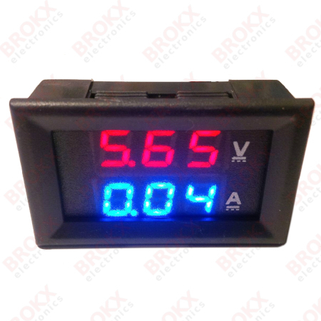 Digitale paneelmeter 0-100VDC 0-10A