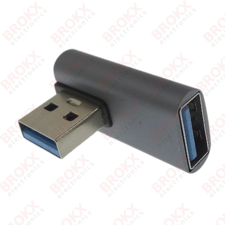 USB-A adapter angled sideways